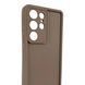 Чехол силиконовый Soft Touch для Samsung Galaxy S25 Ultra коричневый (Полная защита камеры) 0054104 фото 3