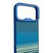 Чохол Kajsa Resort Gradient Stripe для iPhone 18 Pro Max синій Blue Plus (MagSafe, металеве кільце камери, преміум) 0062148 фото 3