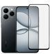 Защитное стекло для телефона Realme 15T 5G противоударное на весь экран прозрачное с черной рамкой 0053809 фото 1