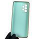 Чохол для Samsung Galaxy A33 5G SM-A336 глянсовий із золотою окантовкою із захистом камери на самсунг а33 бірюзовий 0000036 фото 2