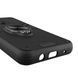 Чехол для телефона Tecno Spark 7 (KF6n) бронированный с магнитным кольцом-держателем на техно спарк 7 чёрный 0025764 фото 5