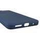 Чохол для Motorola Moto G24 (PB1E0003RS) силіконовий з мікрофіброю нековзний на моторола г24 темно-синій 0031764 фото 5