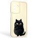 Чехол силиконовый оригинальный Soft Touch с 3D принтом злой котик для Samsung Galaxy A17 5G (SM-A175F) молочный (Полная защита камеры) 0046403 фото 1
