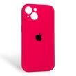 Чехол Silicone Case для Apple iPhone 15 розовый (soft touch, бортик камеры)