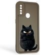 Чехол силиконовый Soft Touch с 3D принтом злой котик для Oppo A31 коричневый (Полная защита камеры) 0047183 фото