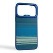 Чехол Kajsa Resort Gradient Stripe для iPhone 17 Pro Max синий Blue Plus (MagSafe, металлическое кольцо камеры, премиум) 0062054 фото
