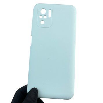 Чохол для Xiaomi POCO M5s силіконовий з мікрофіброю нековзний на сяомі поко м5с блакитний 0032493 фото