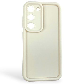 Чехол силиконовый Soft Touch для Samsung Galaxy S23 молочный (Полная защита камеры) 0054059 фото