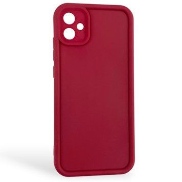 Чехол силиконовый Soft Touch для Samsung Galaxy A04e (A042F) бордовый (Полная защита камеры) 0053965 фото