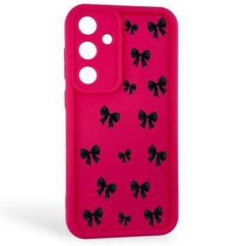 Чохол силіконовий Soft Touch з 3D принтом для Samsung Galaxy S24 Plus малиновий (Повний захист камери) 0057743 фото