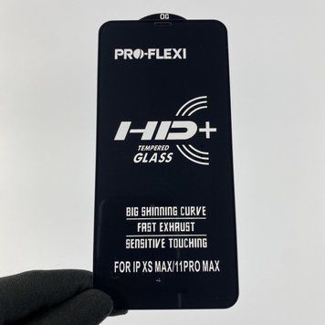 Защитное стекло для телефона Apple iPhone XS Max противоударное полноэкранное на айфон хс макс чёрное 0001047 фото