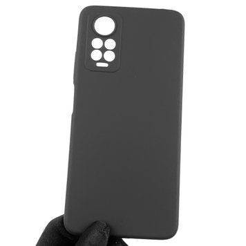Чохол для Xiaomi Redmi Note 11 Pro 4G силіконовий з мікрофіброю нековзний на сяомі редмі нот 11 про 4г чорний 0032676 фото