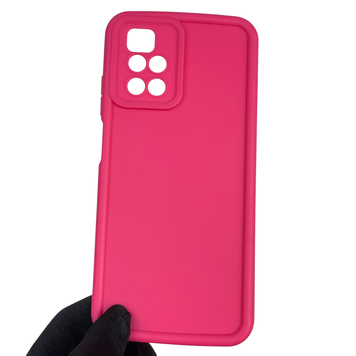 Чохол силіконовий Soft Touch для Xiaomi Redmi 10 малиновий (Повний захист камери) 0039775 фото