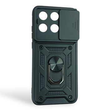 Чохол із шторкою камери для Motorola Edge 70 Fusion / 70 Fusion Plus чорний (кільце-тримач, протиударний) 0059846 фото
