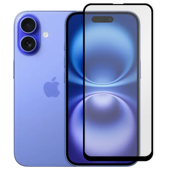 Захисне скло 6D OG для телефона Apple iPhone 16 повноекранне протиударне на айфон 16 чорне 0013999 фото