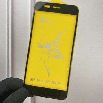 Захисне скло для телефона Xiaomi Mi A1 протиударне повноекранне на сяомі мі а1 чорне 0000671 фото