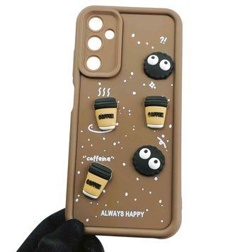 Чехол для Samsung Galaxy A05S (SM-A057) с 3д рисунком детский женский объёмный на самсунг а05с коричневый 0013313 фото
