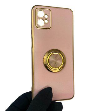 Чехол для Motorola Moto G32 PAUU0013RS с кольцом-подставкой с золотой окантовкой на моторола мото г32 пудровый gs1 0020410 фото