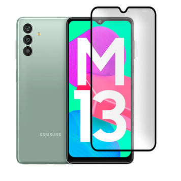 Защитное стекло МАТОВОЕ для телефона Samsung Galaxy M13 4G (SM-M135) противоударное на самсунг м13 4г черное 0039208 фото