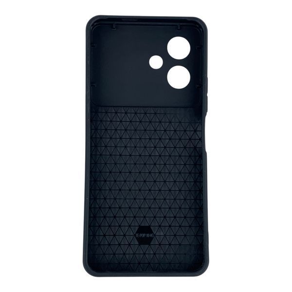 Чохол протиударний для Tecno POP 10 4G з магнітною пластиною зі шторкою на камері чорний 0050995 фото