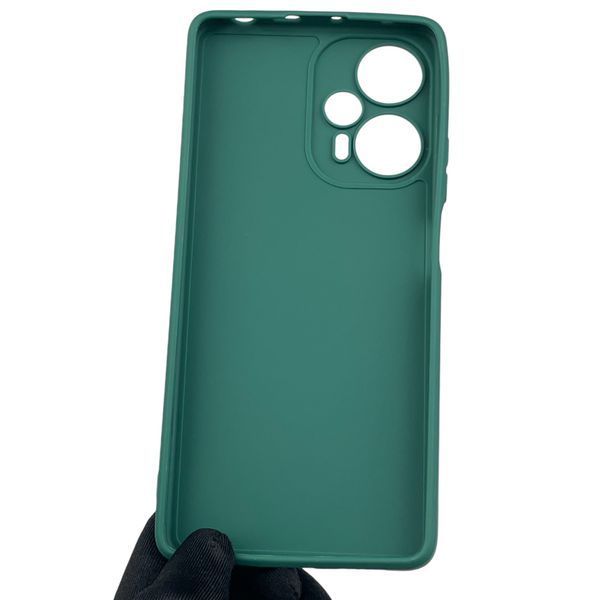 Чохол для Xiaomi POCO F5 з квадратними гранями із захистом камери на сяомі поко ф5 зелений 0012674 фото