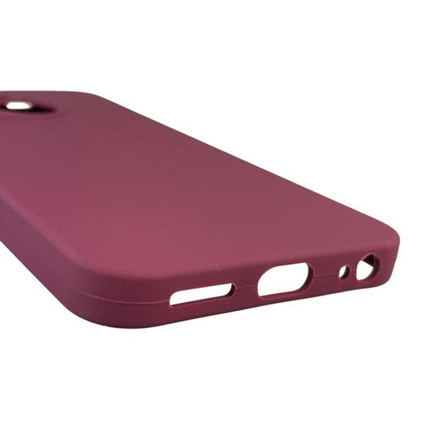 Чехол для Tecno Spark Go 2025 (KL4) силиконовый с микрофиброй нескользящий на техно спарк го 2025 бордовый 0032323 фото