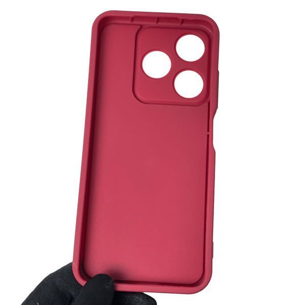 Чохол силіконовий Soft Touch з 3D принтом милий ведмедик для TECNO Spark 10C (KI5m) бордовий (Повний захист камери) 0045071 фото