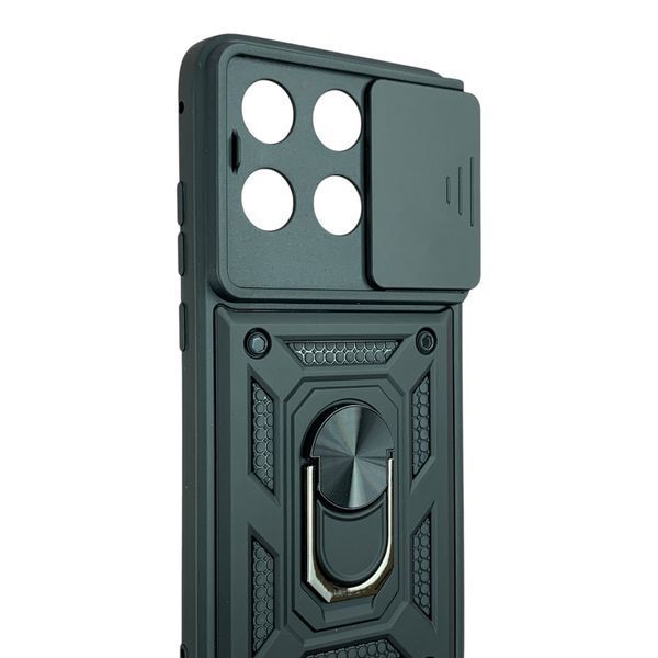 Чохол із шторкою камери для Motorola Edge 70 Fusion / 70 Fusion Plus чорний (кільце-тримач, протиударний) 0059846 фото