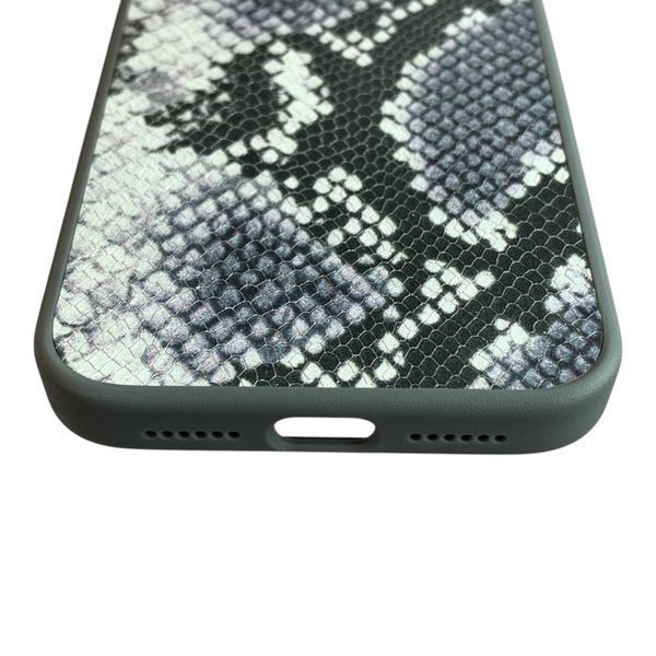 Чехол Kajsa Glamorous Leather Snake для iPhone 17 Pro Max разноцветный Mix (MagSafe, металлическое кольцо камеры, премиум) 0062004 фото