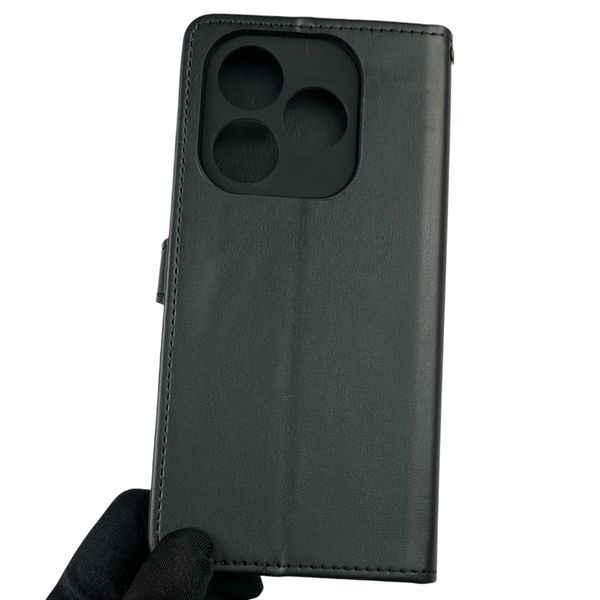 Чохол-книжка для TECNO Spark 10C (KI5m) з магнітною застібкою з підставкою на техно спарк 10C чорна 0011973 фото