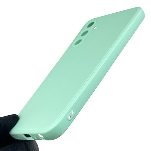 Чохол для Samsung Galaxy A24 (SM-A245F) з квадратними гранями із захистом камери на самсунг а24 м'ятний 0012574 фото