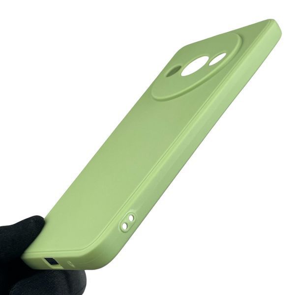 Чехол для Xiaomi Redmi A3 с квадратными гранями с защитой камеры на сяоми редми а3 фисташковый 0012776 фото