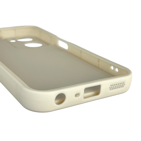 Чохол силіконовий Soft Touch з 3D принтом для OPPO A57s (4G) молочний (Повний захист камери) 0041789 фото