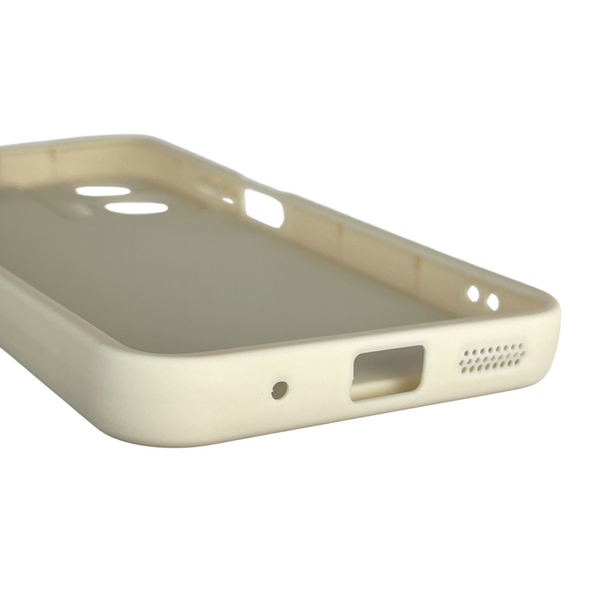 Чохол силіконовий Soft Touch з 3D принтом для Motorola Moto G04 (XT2421-2) молочний (Повний захист камери) 0041739 фото