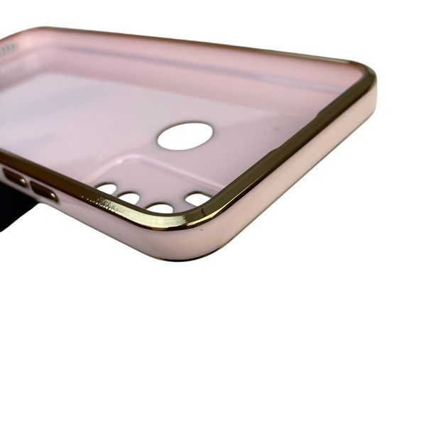 Чехол для Tecno Camon 15 Air с защитой камеры с золотой окантовкой на техно камон 15 эир пудровый gs1 0020235 фото