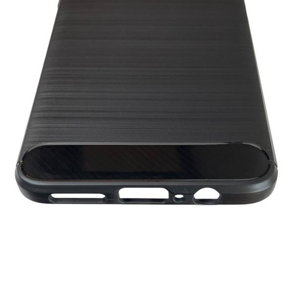 Чохол для телефона Motorola Moto G84 (PAYM0011RS) карбоновий протиударний з високими бортами чорний 0051923 фото