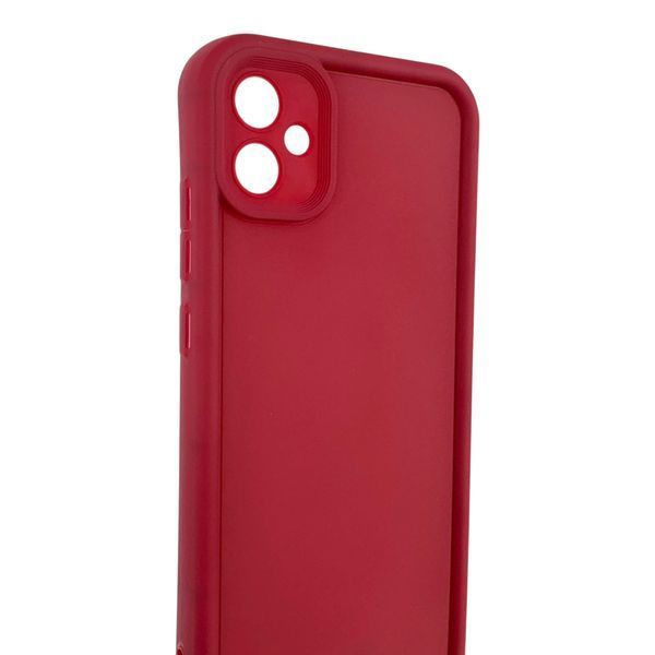 Чехол силиконовый Soft Touch для Samsung Galaxy A04e (A042F) бордовый (Полная защита камеры) 0053965 фото