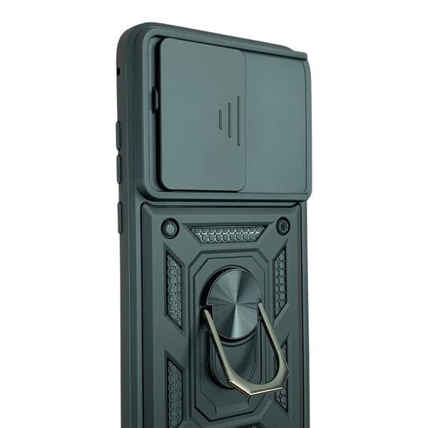 Чохол із шторкою камери для Motorola Edge 70 Fusion / 70 Fusion Plus чорний (кільце-тримач, протиударний) 0059846 фото