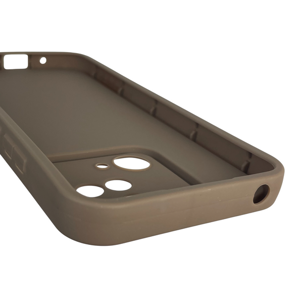 Чехол силиконовый Soft Touch с 3D принтом женским для Xiaomi Poco C40 коричневый (Полная защита камеры) 0042890 фото