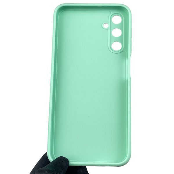 Чохол для Samsung Galaxy A24 (SM-A245F) з квадратними гранями із захистом камери на самсунг а24 м'ятний 0012574 фото