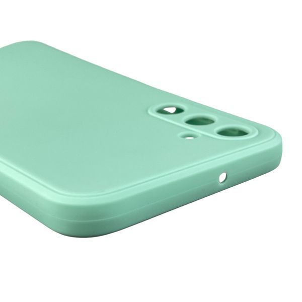 Чохол для Samsung Galaxy A24 (SM-A245F) з квадратними гранями із захистом камери на самсунг а24 м'ятний 0012574 фото