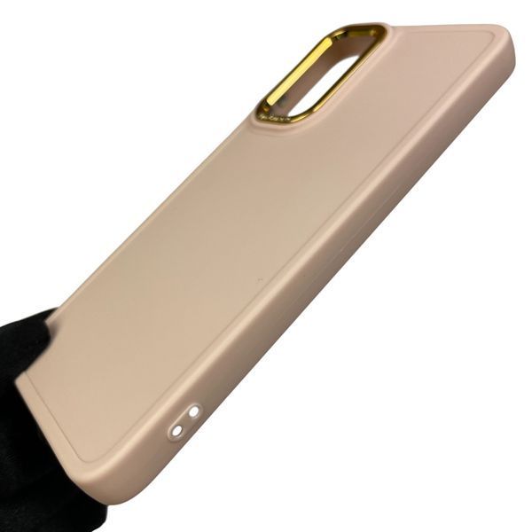 Чохол для Xiaomi Redmi Note 11 4G матовий з високими бортами з мікрофіброю на сяомі редмі нот 11 пудровий 0002257 фото