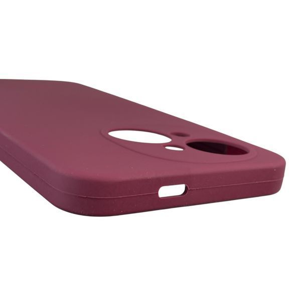 Чехол для Tecno Spark Go 2025 (KL4) силиконовый с микрофиброй нескользящий на техно спарк го 2025 бордовый 0032323 фото