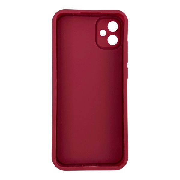 Чехол силиконовый Soft Touch для Samsung Galaxy A04e (A042F) бордовый (Полная защита камеры) 0053965 фото