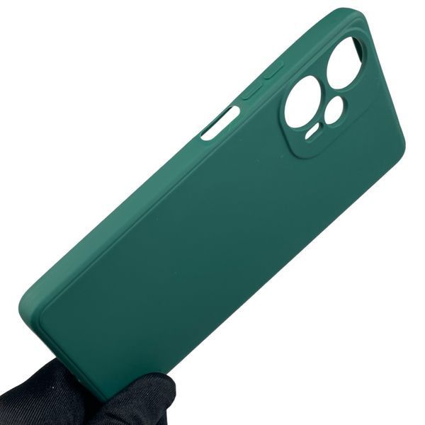 Чохол для Xiaomi POCO F5 з квадратними гранями із захистом камери на сяомі поко ф5 зелений 0012674 фото