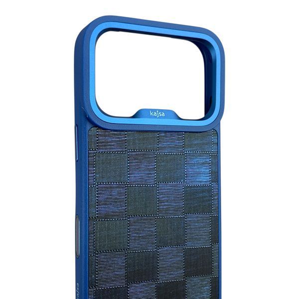 Чехол Kajsa Glamorous Imperial 2 для iPhone 18 Pro синий Blue Plus (MagSafe, металлическое кольцо камеры, премиум) 0062104 фото