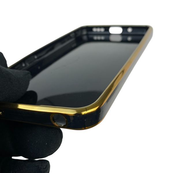 Чехол для Xiaomi Redmi 9A с кольцом MagSafe с золотой окантовкой на редми 9а черный gs1 0021704 фото