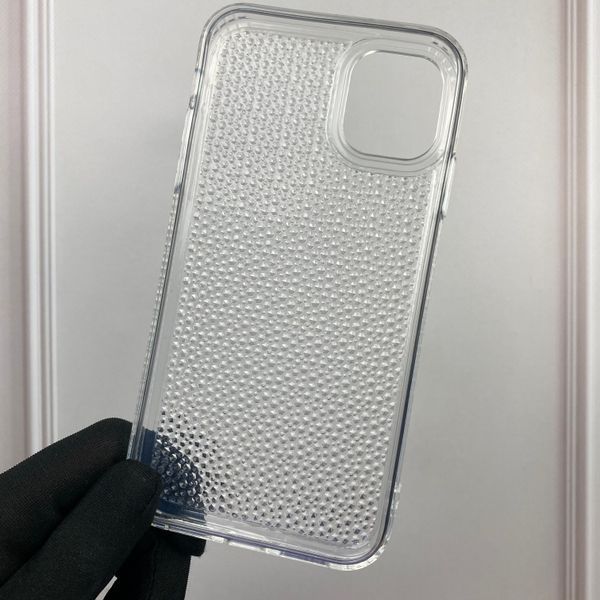 Чохол для Apple iPhone 11 силіконовий глянсовий стилізований під діаманти на айфон 11 прозорий 0000242 фото