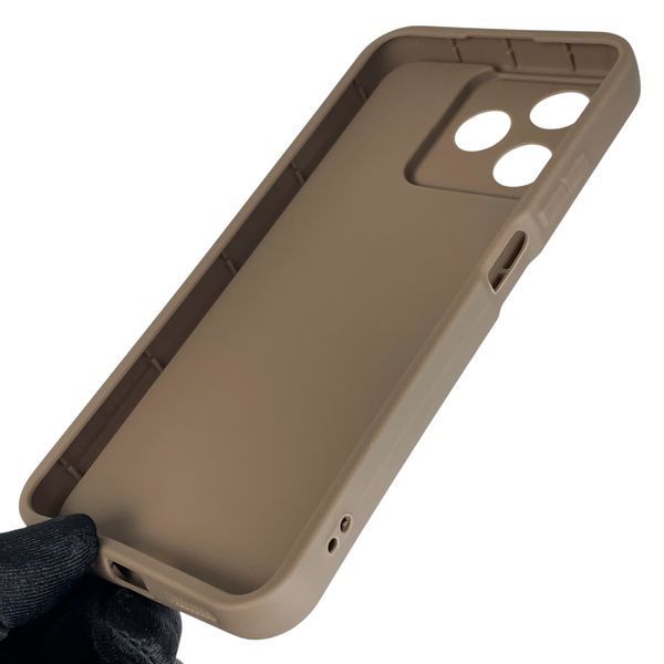 Чехол силиконовый Soft Touch для Realme C53 коричневый (Полная защита камеры) 0044012 фото