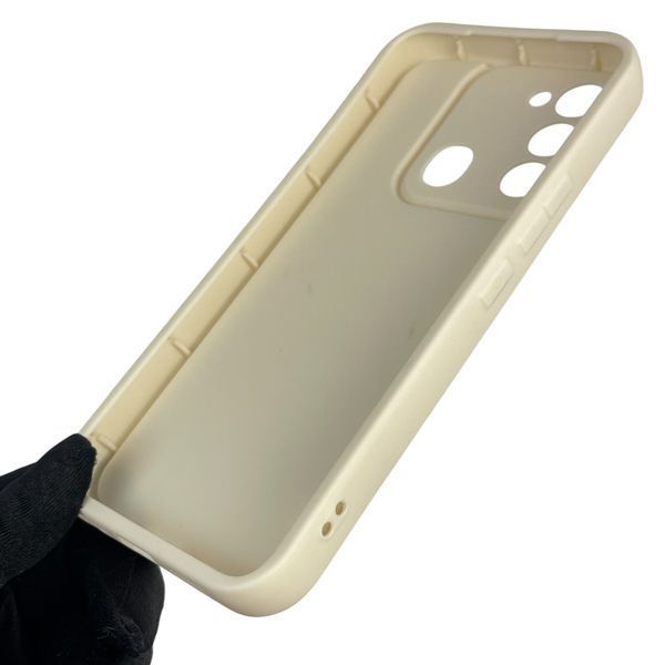 Чехол силиконовый оригинальный Soft Touch с 3D принтом злой котик для TECNO Spark Go 2022 (KG5m) молочный (Полная защита камеры) 0046560 фото